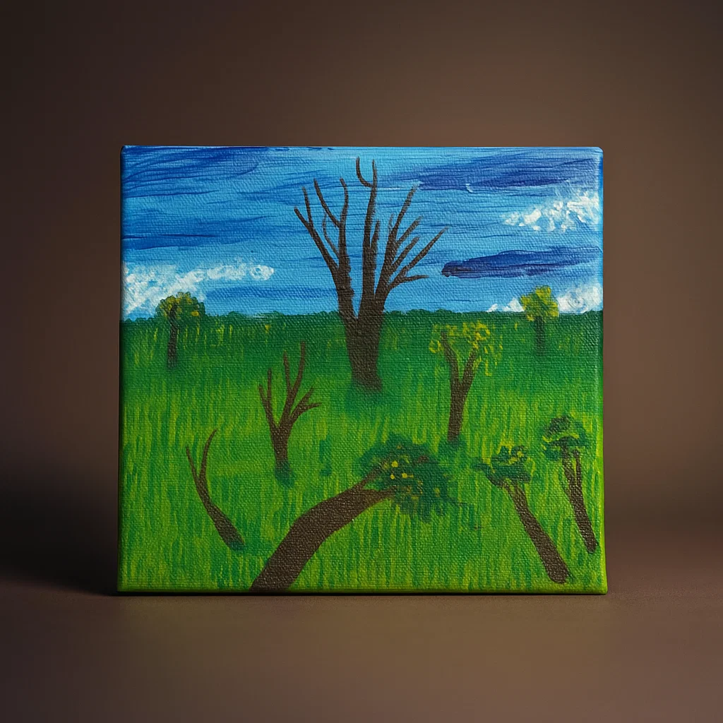 Serene Horizons – Aesthetic Landscape Painting